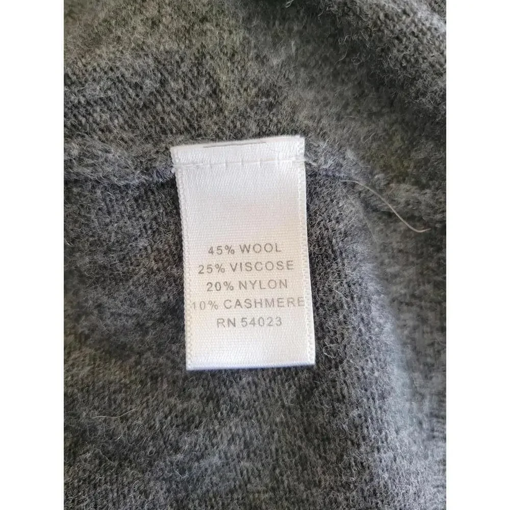 Banana Republic medium grey longish cardigan sweater. Italian yarn